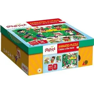 Обучающая пазл Lisciani LUDATTICA Animated Puzzle «World's Children» от Lisciani