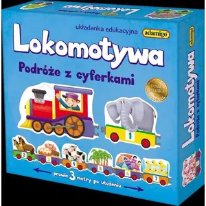 Educational toy Adamigo Lokomotywa GXP-605070 — numeric train learning set