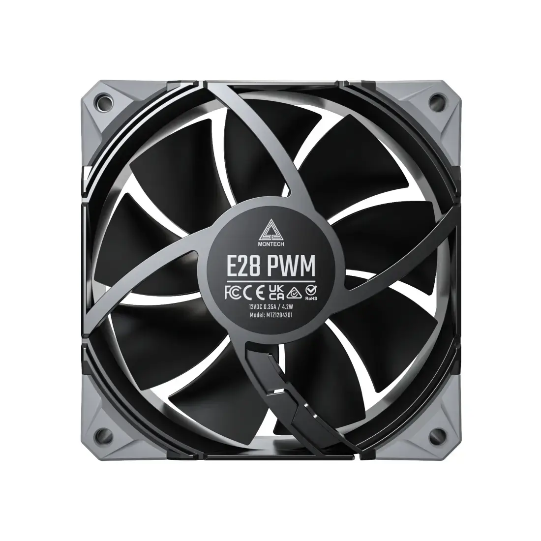 Montech E28 PWM 120 мм вентилятор корпуса (3 шт.) Photo 3
