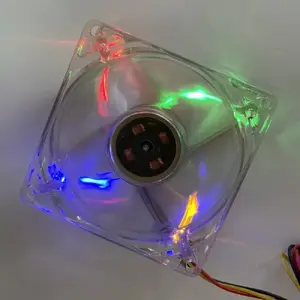 EUROCASE 80mm RGB Case Fan, 12V 0.15A, 3-pin