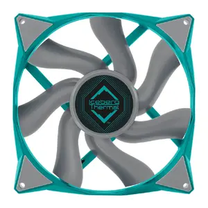 Computer case fan Iceberg IceGALE 140 mm, 12 V, 500–1600 RPM, Fluid Dynamic Bearing, Teal