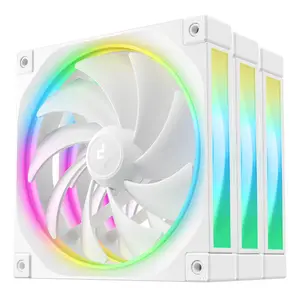 Computer case fan DeepCool FL14 140 mm White, 500–1700 RPM, Fluid Dynamic Bearing (3 pcs)