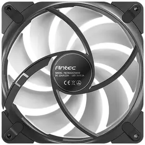 Antec 14 cm ARGB Case Fan 3-pack — 140 mm, Fluid Dynamic Bearing, 7–13.8 V, Grey/Black
