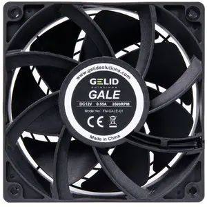 120mm Gelid Gale PC Cooling Fan FN-GALE-001, 120×120×25 mm, 3-pin