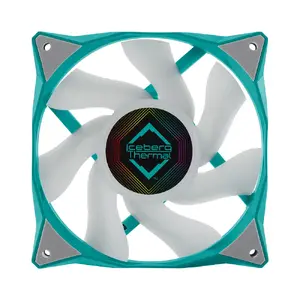 Case Fan Iceberg Thermal IceGALE ARGB 120 mm Teal, 500–2200 RPM, Dual Ball Bearing, 12 V