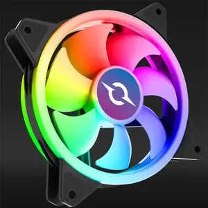 Aqirys Cetus 140 mm Computer Case Fan — 12V, 1600 RPM, 1.3 mmH2O, Black