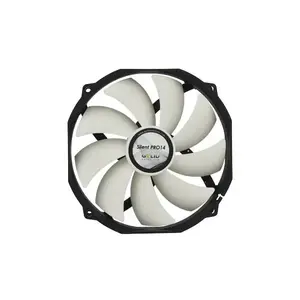Korpusa ventilators Gelid Silent Pro 14 — 140 mm, 12 V, 450–1500 RPM, 1.86 mmH2O (melns/balts)