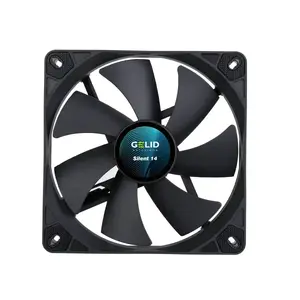 Gelid 140 mm Case Fan FN-PX14-11 — 140×25 mm, 12 V, up to 1000 RPM, black