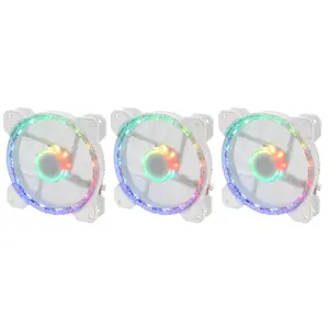 Fan Gelid Stella Daisy Chain 120 mm white, 3 pcs — case cooling fan set