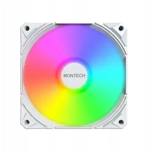 Вентилятор Montech E28 ARGB PWM White 120 мм — 120 мм, ARGB, PWM, белый корпус