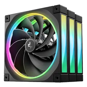 Computer Case Fan DeepCool FL14R 140 mm Black, 500–1700 RPM, Fluid Dynamic Bearing (3 pcs)
