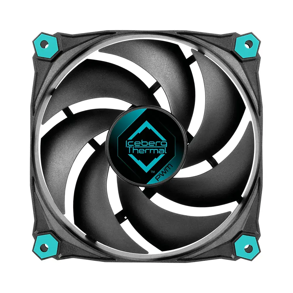 Iceberg Thermal IceGALE Silent PWM 12 cm ventilators 3 gab. Photo 6