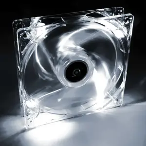 Akyga AW-12A-WH 120 mm system fan, LED white, 120x120x25 mm, Molex connector, transparent