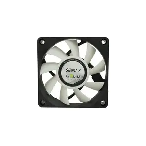 Computer Case Fan Gelid Silent 7 — 70 mm, 12 V, up to 2200 RPM, 2.6 mmH2O, Black/White