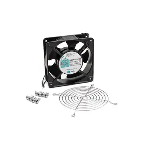 Cooling fan DIGITUS DN-FAN120S-KIT — AC powered, Airflow 288 m³/h, Black, 0.475 kg