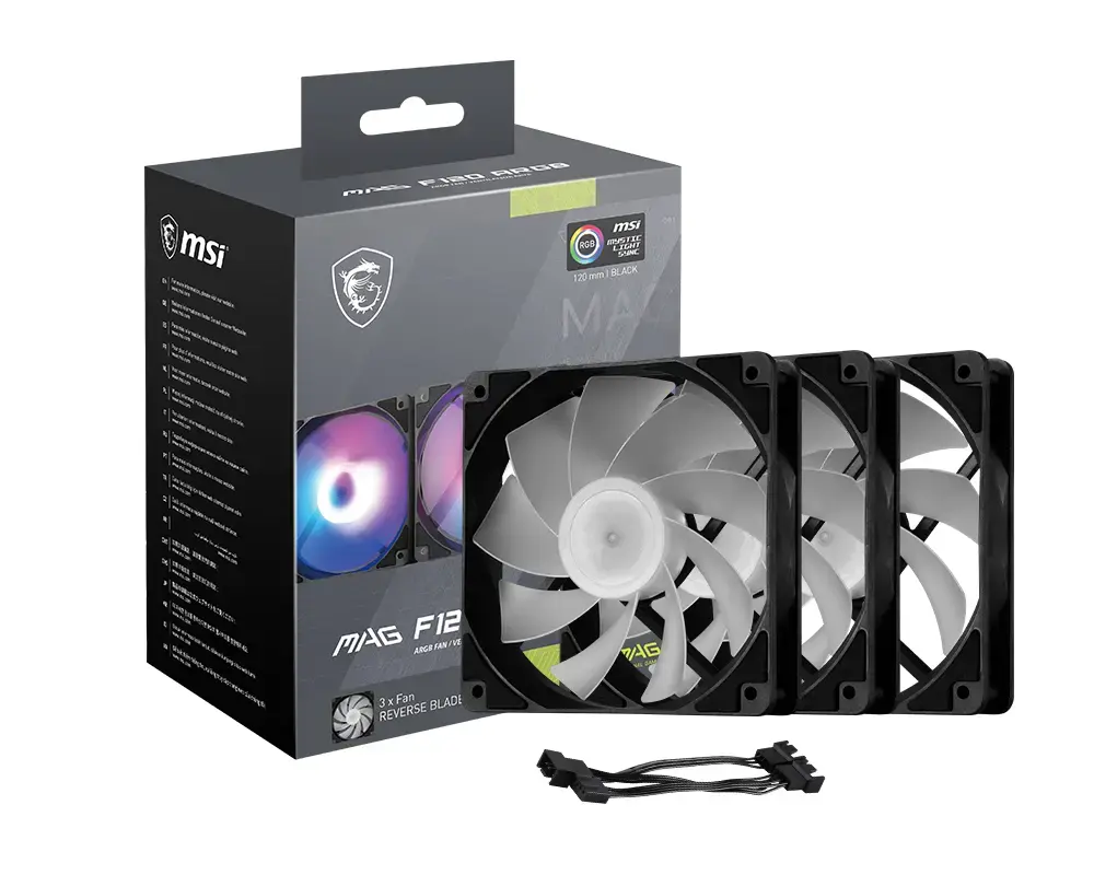 MSI MAG F120 ARGB x3 120 mm case fan Photo 2