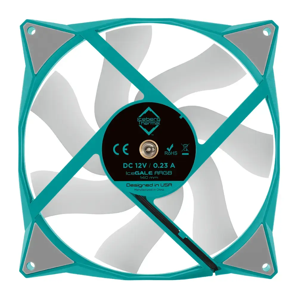 Iceberg IceGALE ARGB 140 mm korpusa ventilators Photo 3