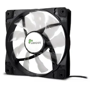 Вентилятор корпуса ARGUS Argus L-12025 — 120 мм, 1 скорость, 1200 об/мин, гидродинамический подшипник, чёрный