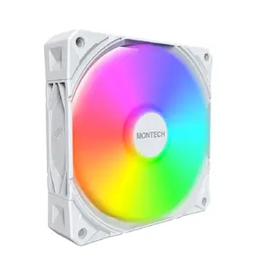 Кулер корпуса Montech 120 мм ARGB E28 — 3 × 120 мм, 12 В, FDB, 3.35 mmH2O, белый