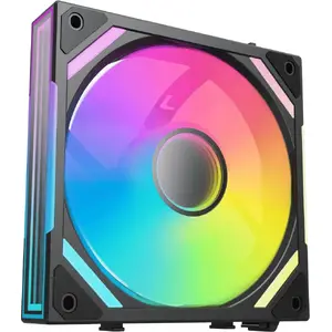 120mm Alpenföhn WingBoost 4 PWM RGB ventilators — melns, modelis 84000000229