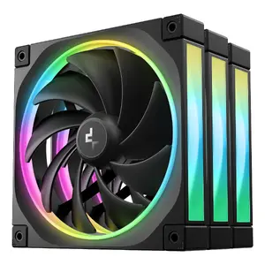 Computer Case Fan DeepCool FL14 140 mm Black, 500–1700 RPM, Fluid Dynamic Bearing (3 pcs)