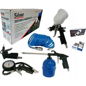 Pneumatic tool set Silver 5-piece (model 10511)