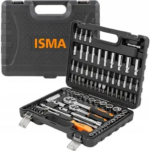 Tool set Isma IS-4941-5DS — 94-piece 1/4" & 3/8" hex sockets (4–22 mm)
