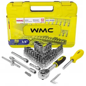 Bituxx tool set 1/4" bits and sockets 53 pcs in case WMC-2531-5EURO