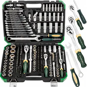 Набор инструментов Rockforce RF-38841+6 — 216+6 предметов, головки и аксессуары 1/4", 3/8", 1/2" (8–22 мм)