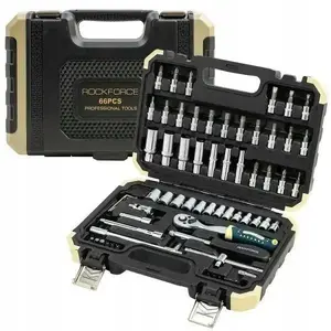 Tool set 1/4" 66 pcs (hex) No name RF-2661-5, 1/4-inch drive, 66-piece hex socket and bit set