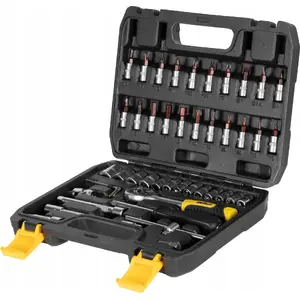 Uzgriežņu atslēgu komplekts Rebel Tools RB-1153 — 46 gab., griezes atslēga un uzgaļi