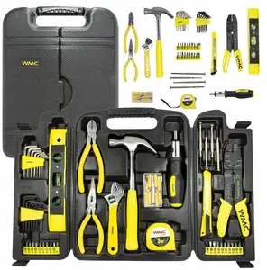 Tool set Forcekraft WMC-10130 — 130-piece kit with TORX and hex (imbus) keys, hammer, bits, insulation stripper, screwdriver in case