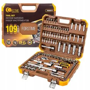 Tool set Isma 109-piece 1/2" & 1/4" hex sockets 4–22 mm