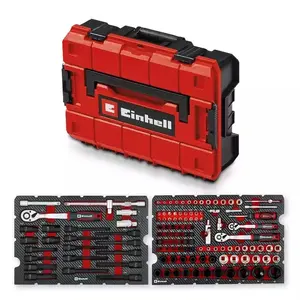 Automotive tool set EINHELL 121-piece (socket set, ratchet, wrenches, screwdrivers)
