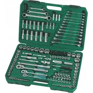Instrumentu komplekts Sata ST09510SJ — 150 gab., galviņu un uzgriežņu komplekts koferī, 1/4", 3/8", 1/2" piedziņas