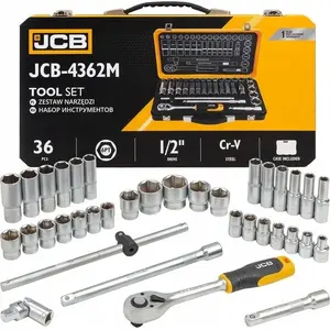 Tool Set JCB 1/2" 36-piece (8–32 mm) hexagon sockets