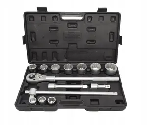 Socket Wrench Set AWTools AW39015 — 14-piece 12-point 3/4" drive sockets