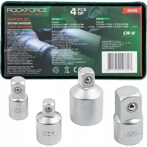 Tool adapter set Rockforce RF-4048 — 4-piece adapter set for sockets and drives