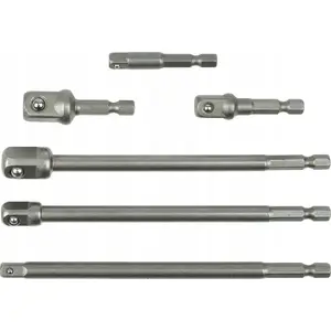 Набор адаптеров для головок GEKO G10172 — HEX на 1/4", 3/8", 1/2", 6 предметов