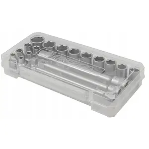 Socket wrench set 3/8" 20-piece with sockets 6–22 mm, adapters and extensions — No name F-3202-5