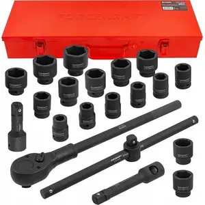 Набор ударных головок Forcekraft FK-6212-5MPB 3/4" привод, 21 предмет, шестигранные 17–50 мм