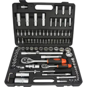 Hand tool set GEKO 10150 — 94-piece toolkit with sockets, wrenches, screwdrivers and bits