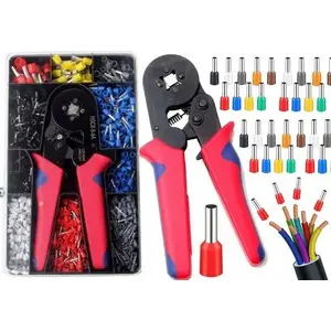 Crimping Tool and Cable Ferrule Kit LEANToys 1200 pcs, crimper and 1200 cable ferrules