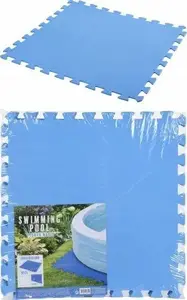 Pool Foam Mat KOOPMAN 50 x 50 cm blue, set of 9
