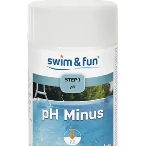 Pool pH Minus Granules 1.5 kg by swim & fun – pH reducer for swimming pools