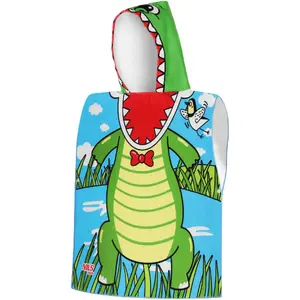 Towel Poncho Nils Extreme NAR20 Crocodile — wearable pool/beach poncho