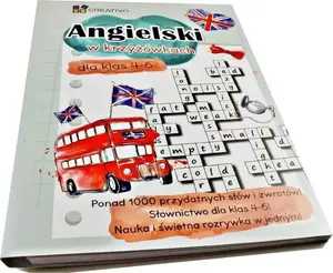 Workbook Creativo — Angielski w krzyżówkach dla klas 4-6, exercise book for grades 4–6 (Polish language)