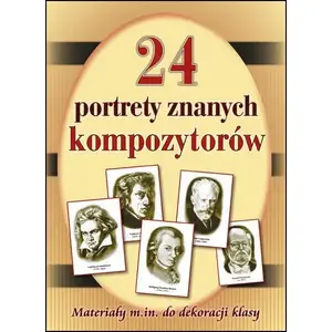 Poster set Harmonia 24 portraits of the most famous composers, 24 prints