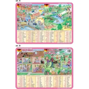 Educational Play Mat Visual System — Meine Stadt / Der Sport / Familie im Garten / Mein Haus