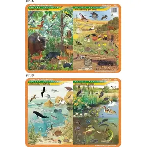 Educational Mat Visual System — Residents of the Baltic Sea, Lakes, Forests, Fields and Meadows (VISA0021)